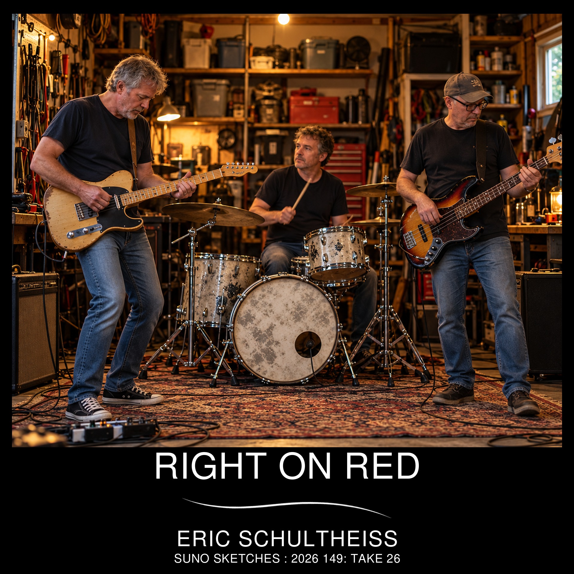 Right On Red [3 Guys in a Garage] artwork