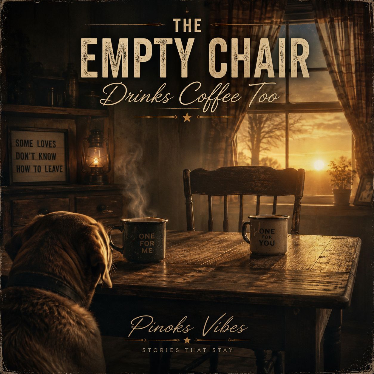 The Empty Chair Drinks Coffee Too artwork