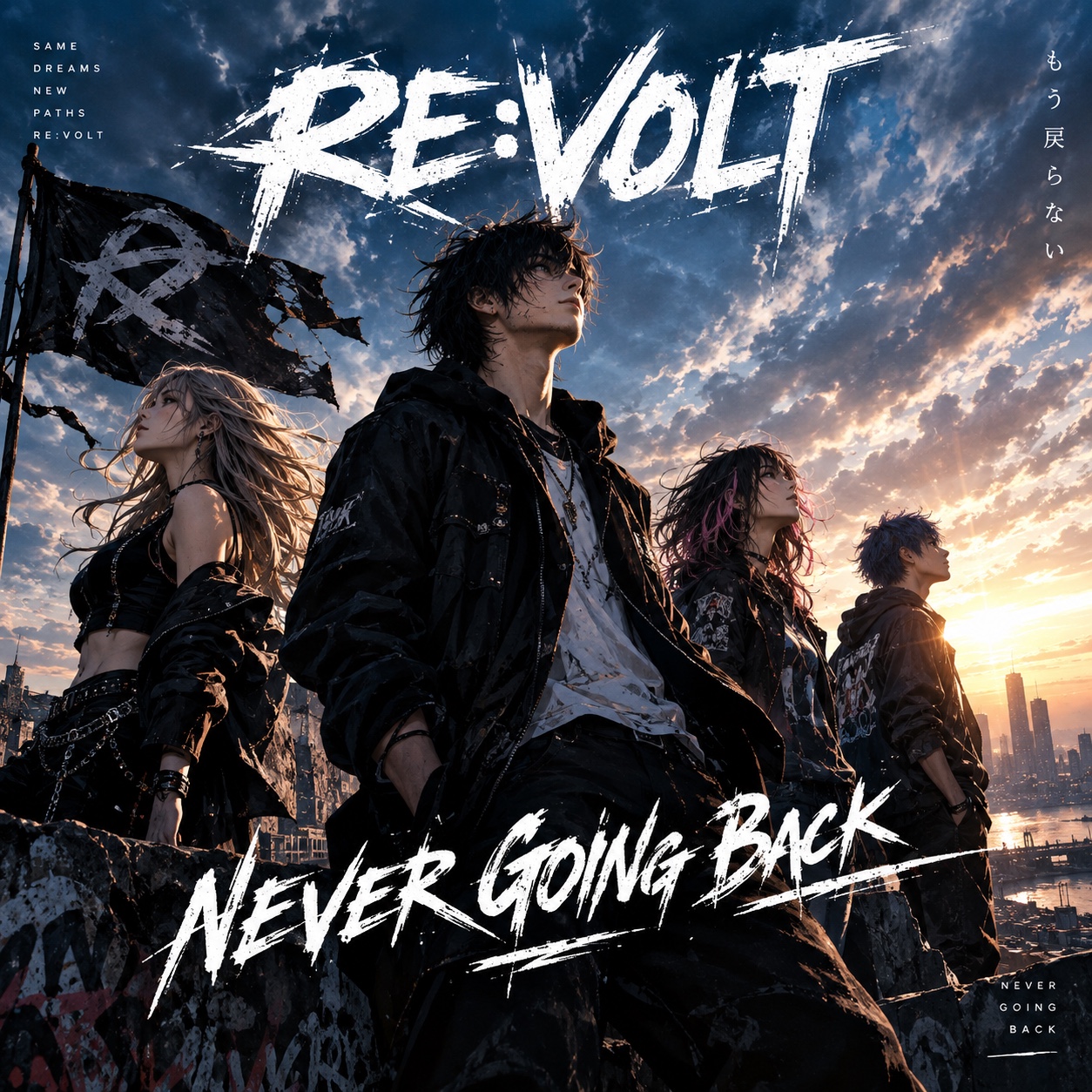 “NEVER GOING BACK” artwork