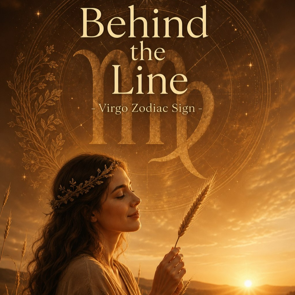🎑Behind the Line ♍ Virgo Zodiac Sign artwork