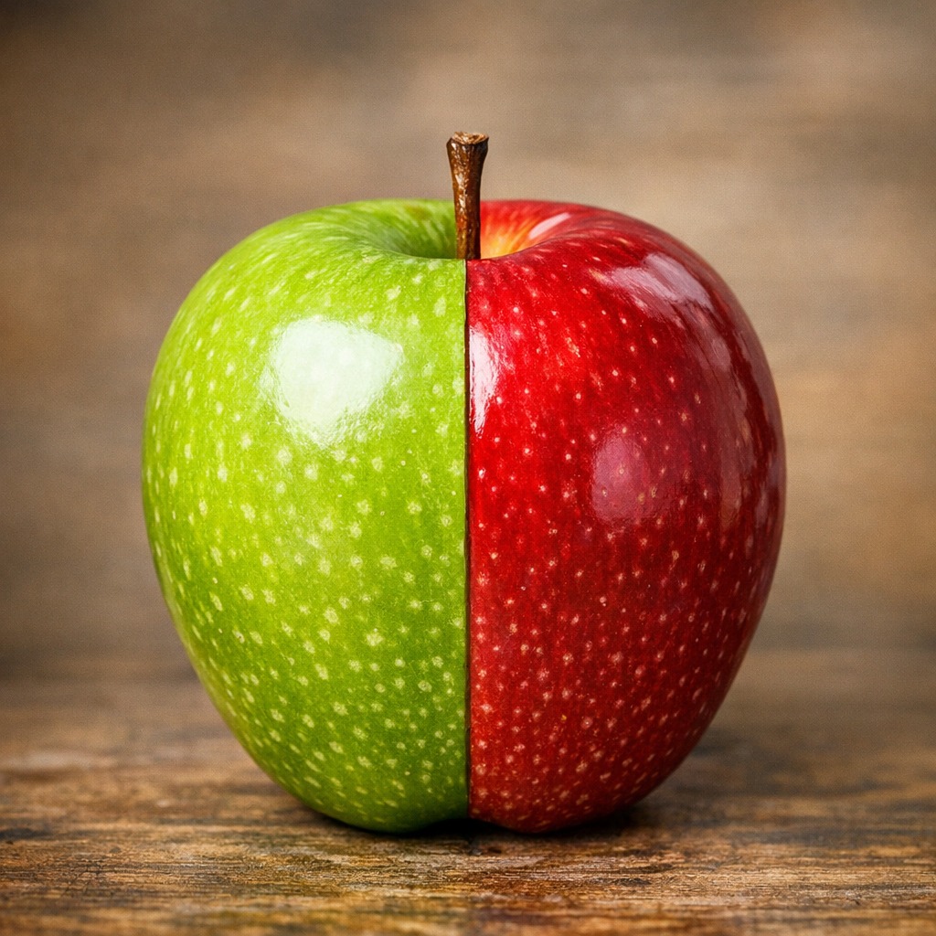 RED APPLE, GREEN APPLE artwork