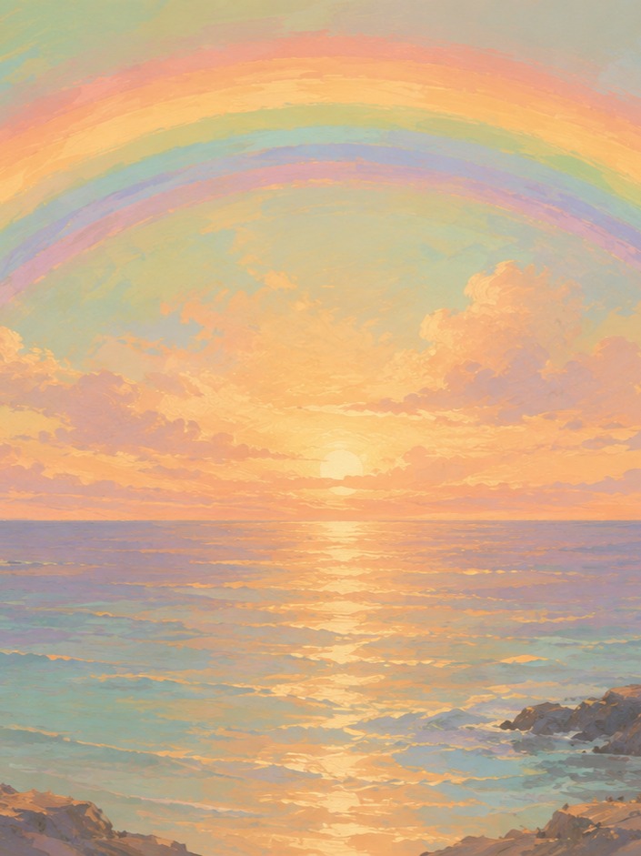 Rainbow. English Bossa Nova + artwork