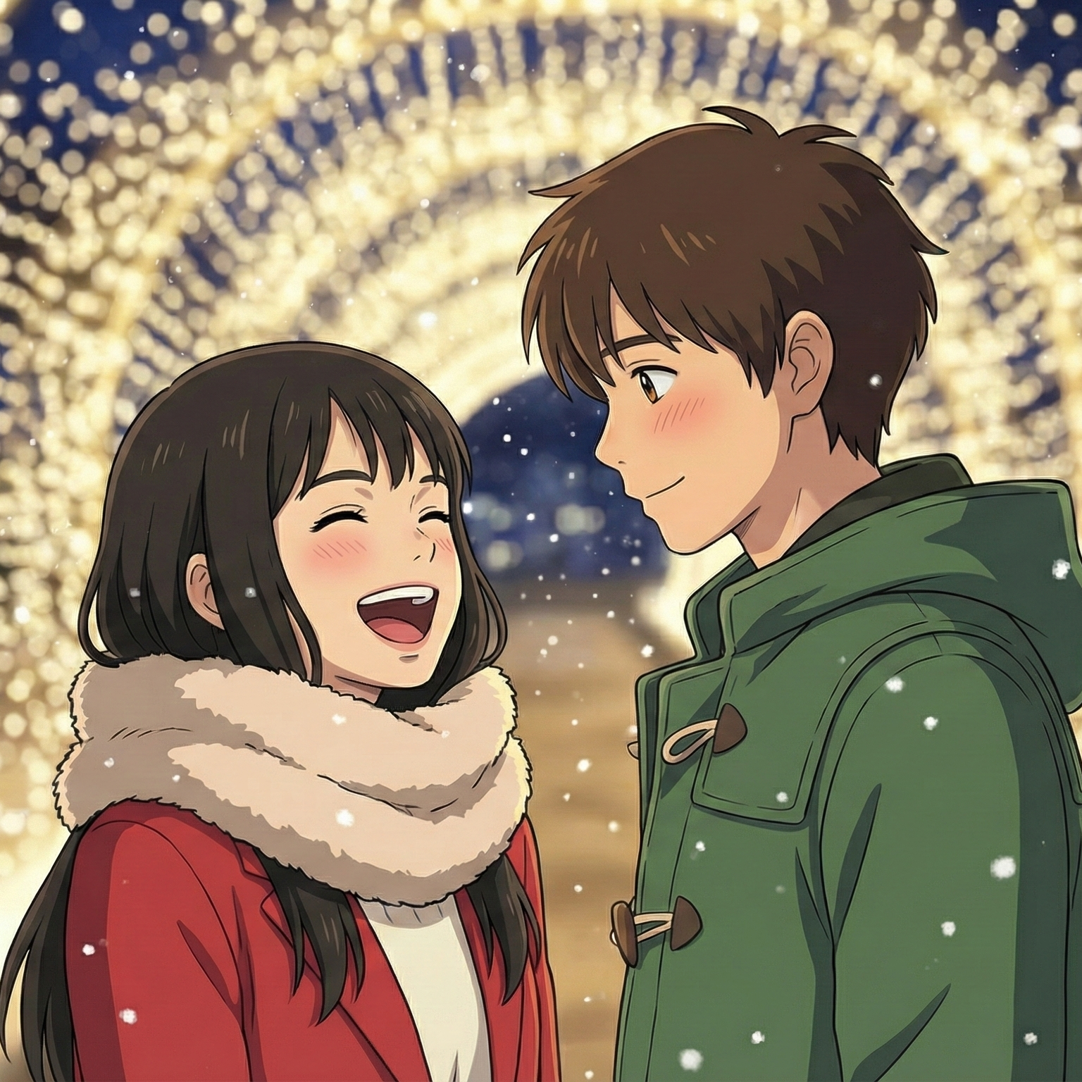 Christmas road artwork