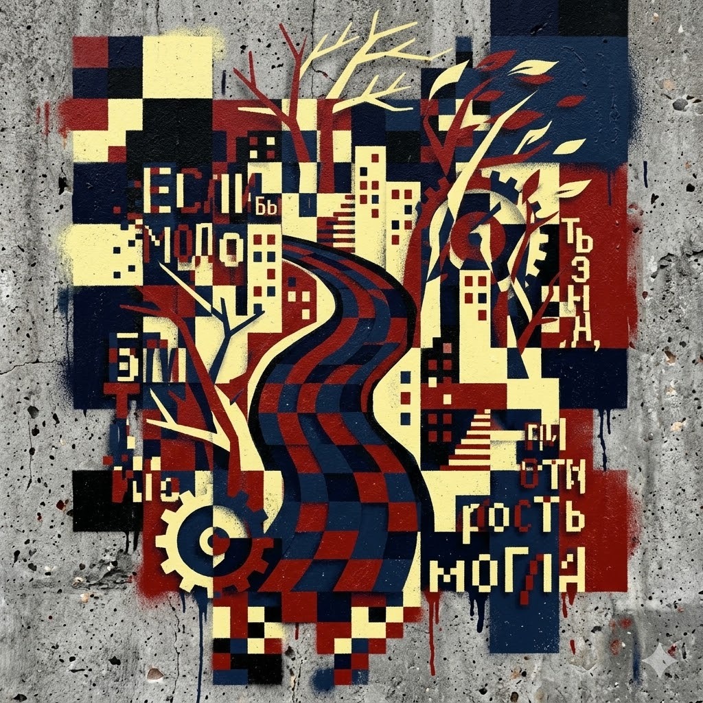 Осень Город Река artwork