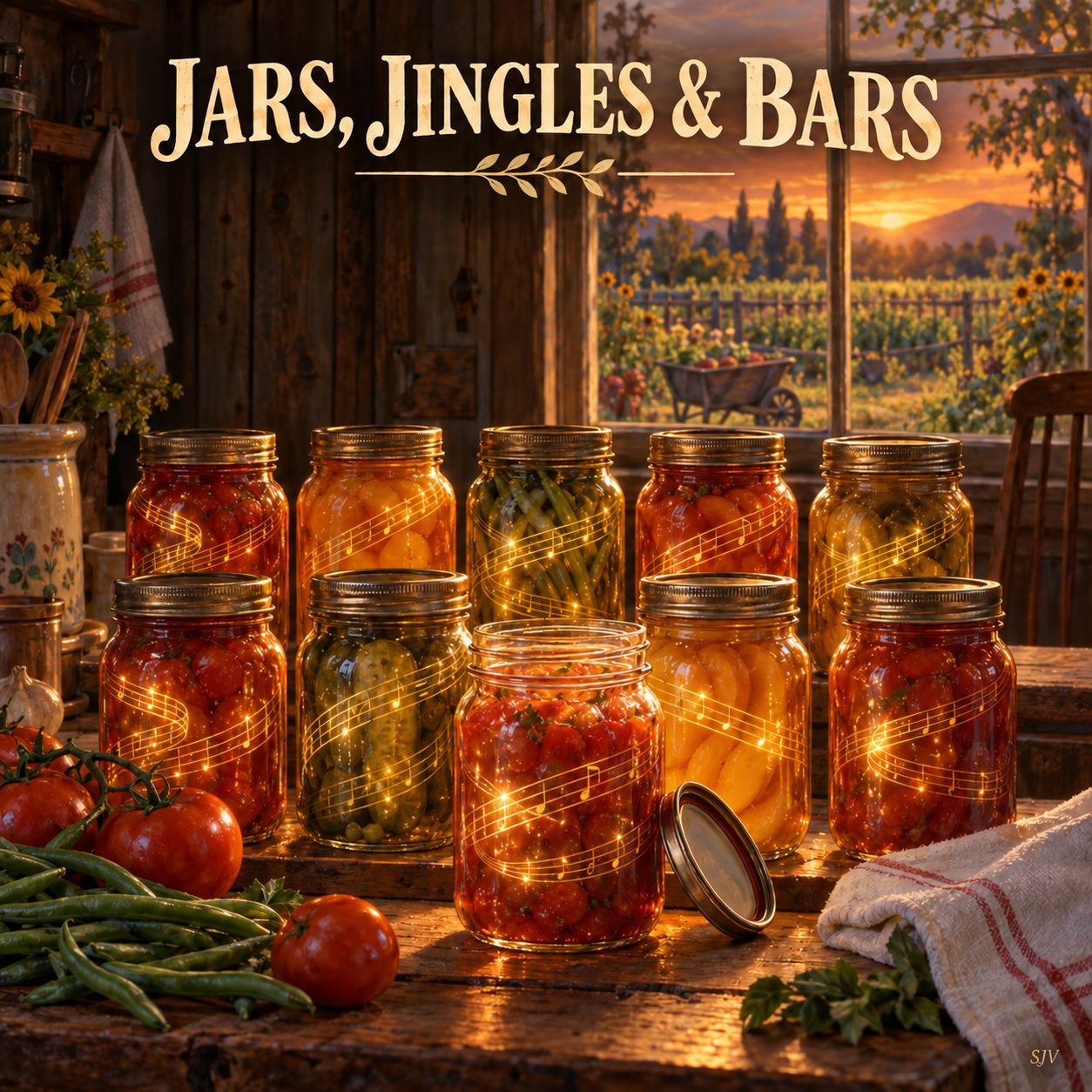 Jars, jingles and bars. artwork