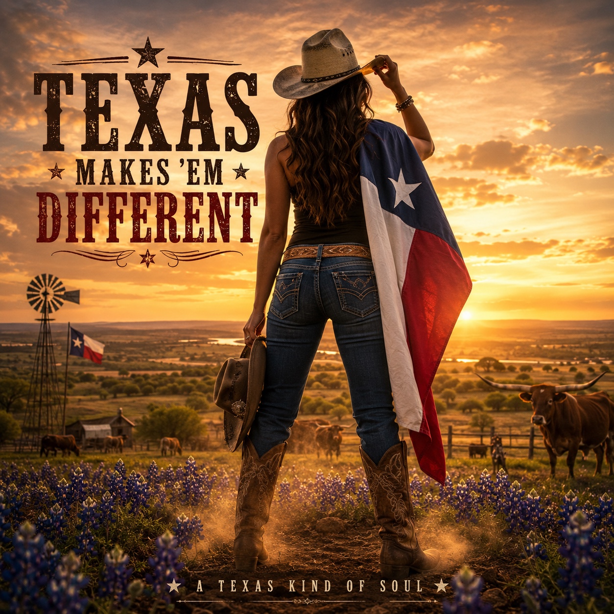 “They Make ’Em Different in Texas” artwork
