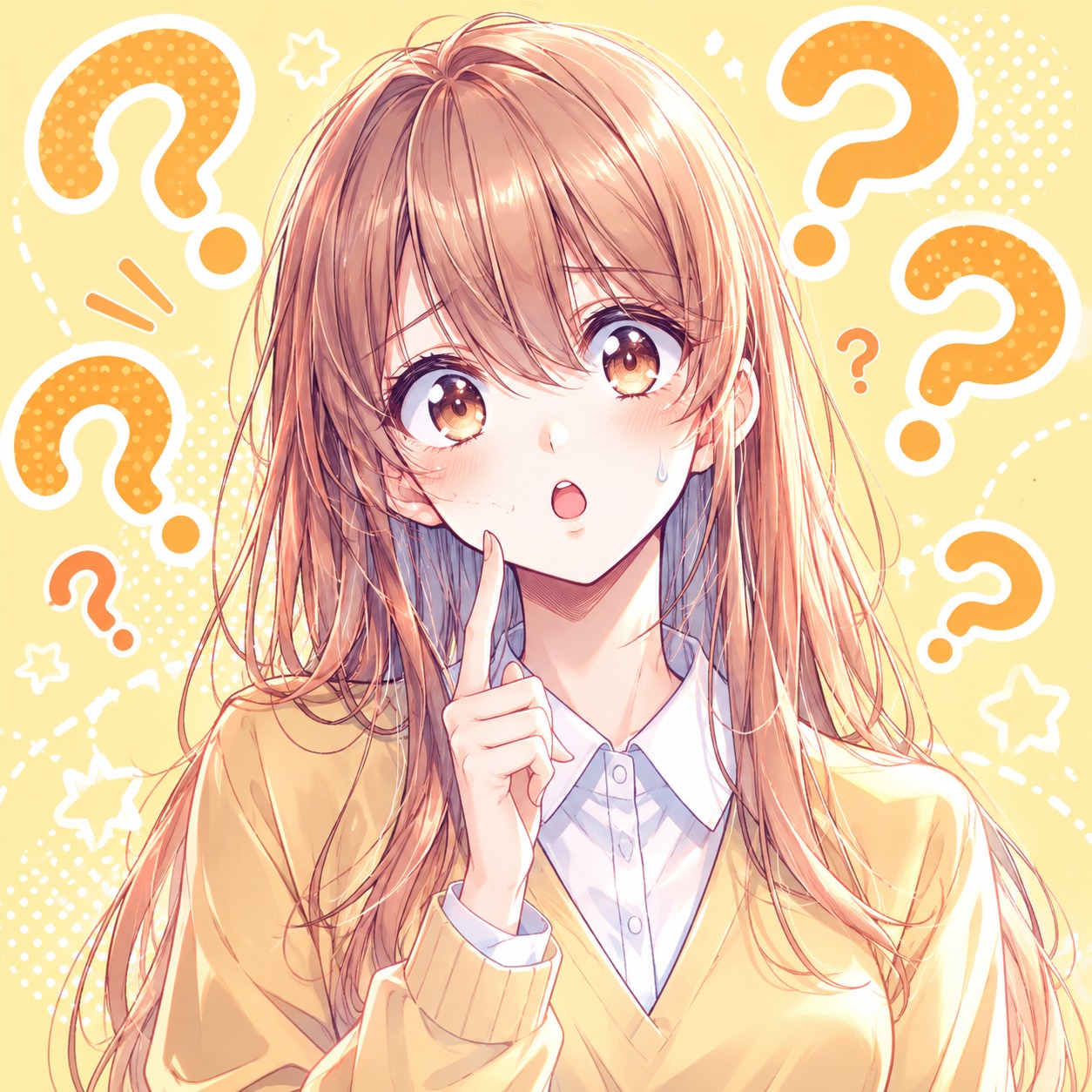 疑問がぐるぐる artwork