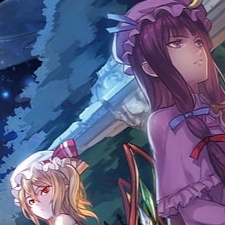 Embodiment of scarlet devil extra stage.Touhou project artwork