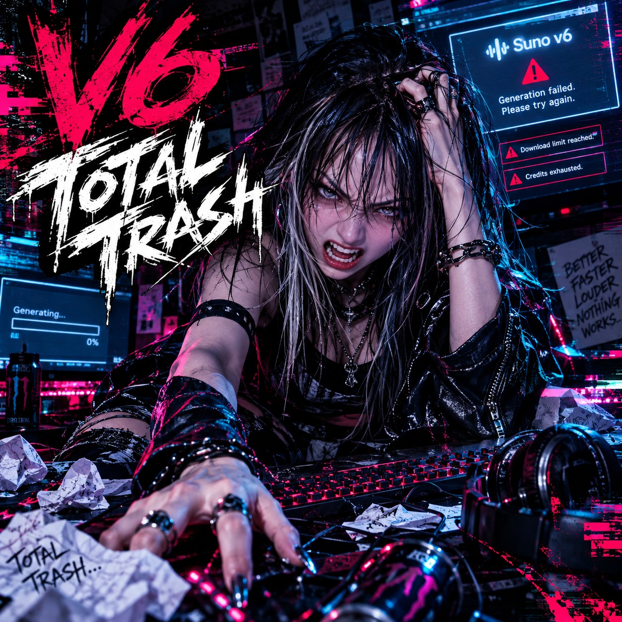 V6 TOTAL TRASH artwork