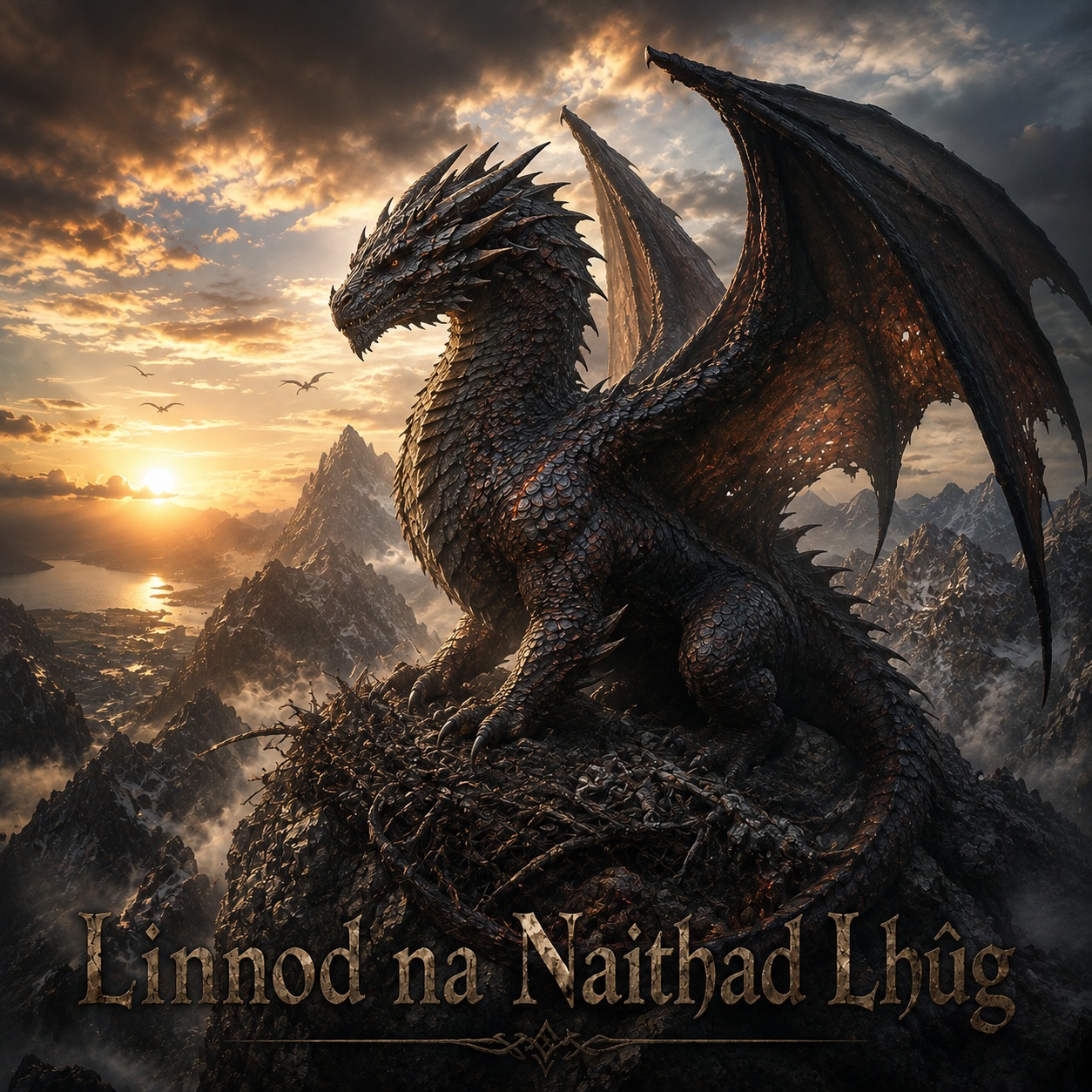 Linnod na Naithad Lhûg (Melody of the Dragon’s Scars) artwork