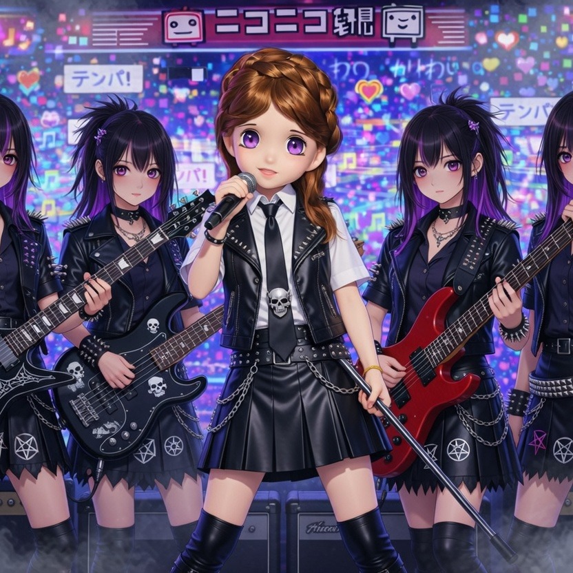 「何事にも時がある…」　コヘレトの言葉 3  Girls Metal band artwork
