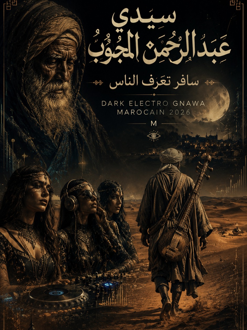 سيدي عبد الرحمن المجذوب | سافر تعرف الناس | Dark Electro Gnawa Marocain 2026 | Moroccan Wisdom) artwork