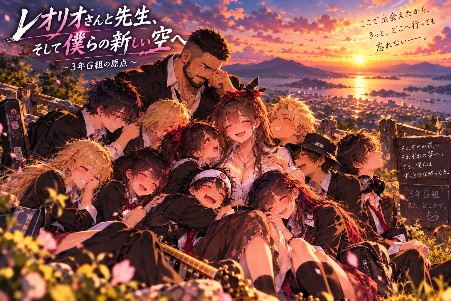 🌸「レオリオさん、先生と僕らの新しい空へ」 artwork
