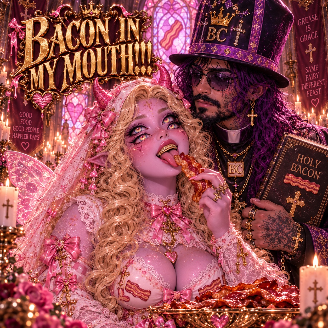 BACON IN MY MOUTH!!! artwork