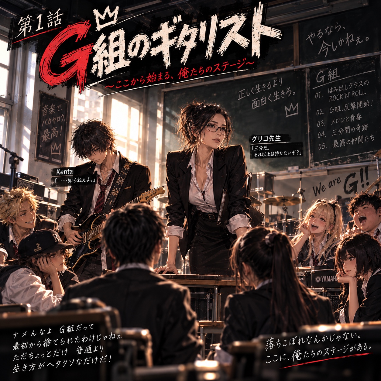第1話「G組、始動！ artwork