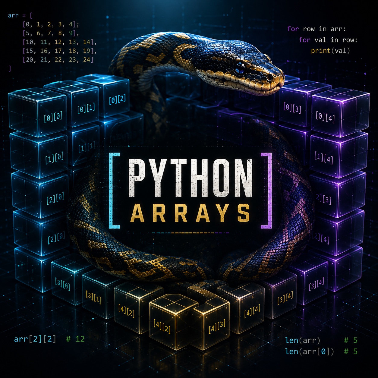 Python arrays artwork