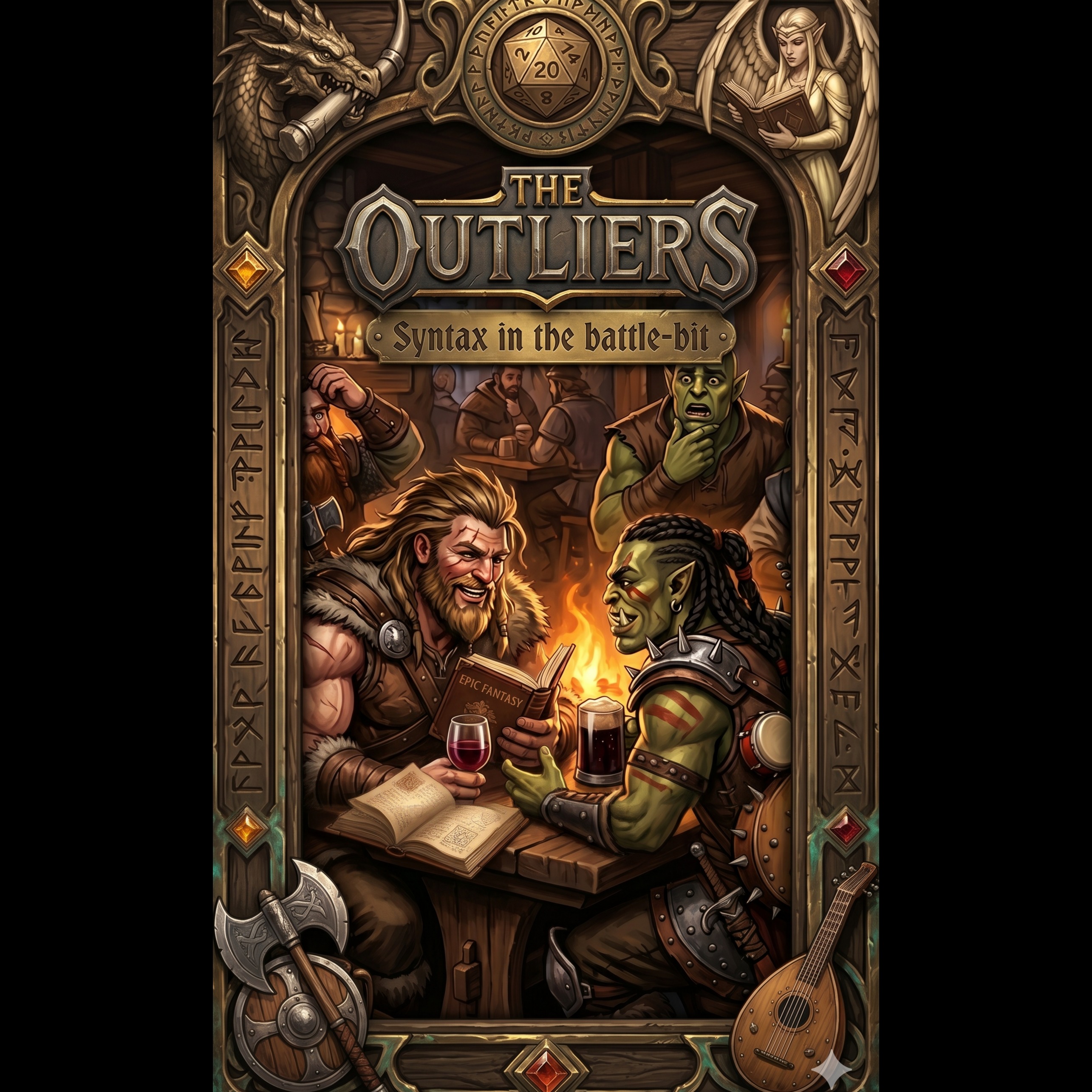 The outliers - Syntax in the battle-pit (Krog & Korg) artwork