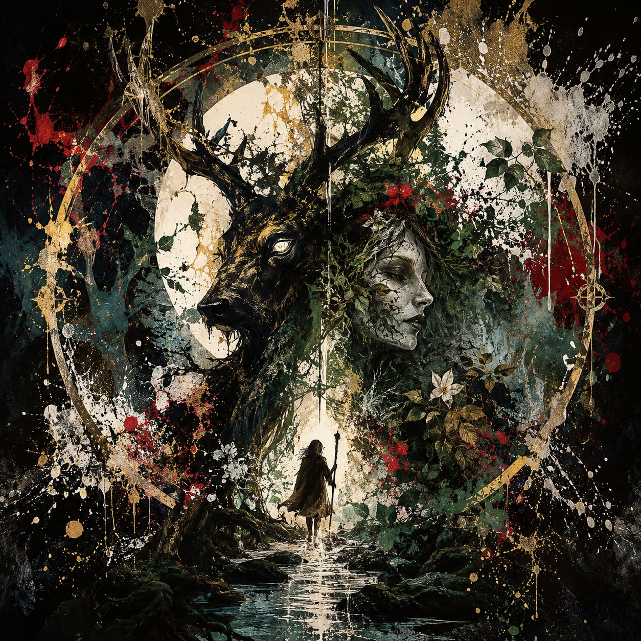 The Fae Tarot Summon Giants artwork