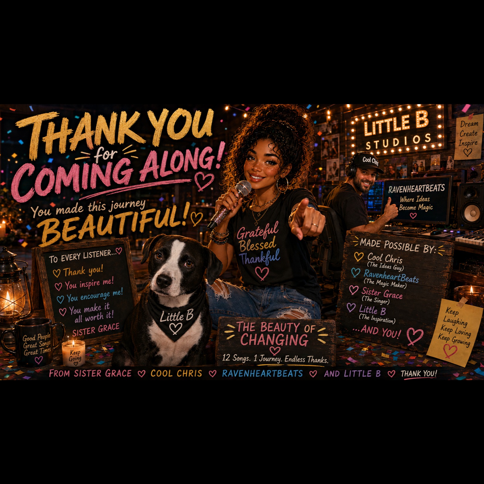THANKS FOR COMING ALONG artwork