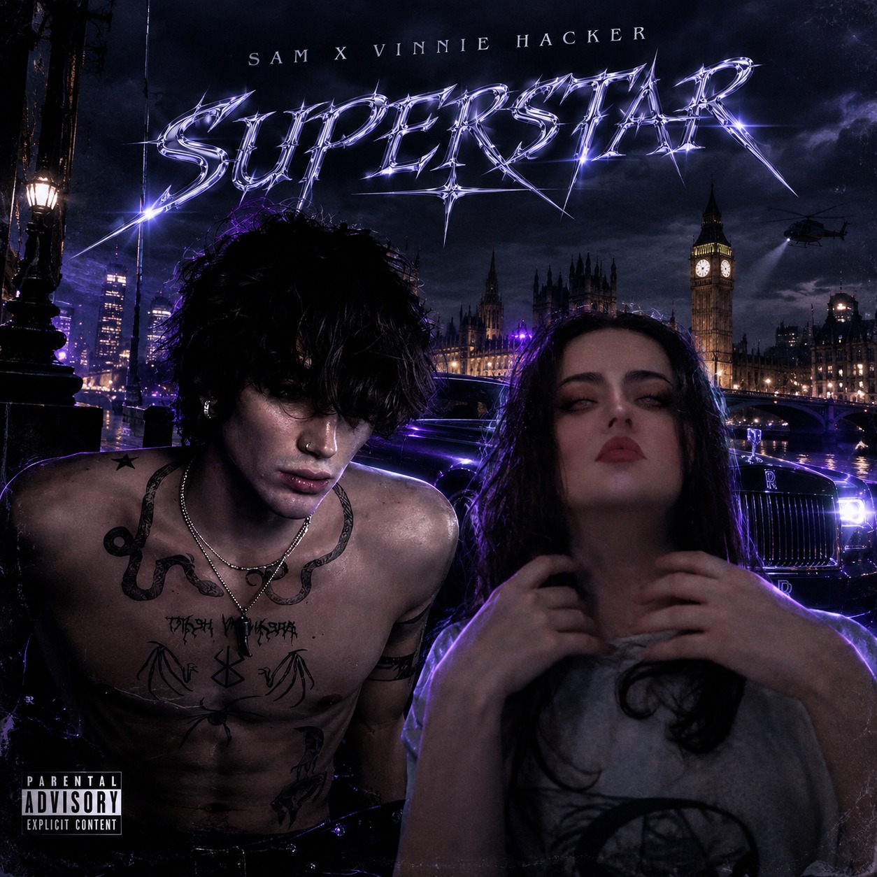Sam - SUPERSTAR (feat. Vinnie Hacker) artwork