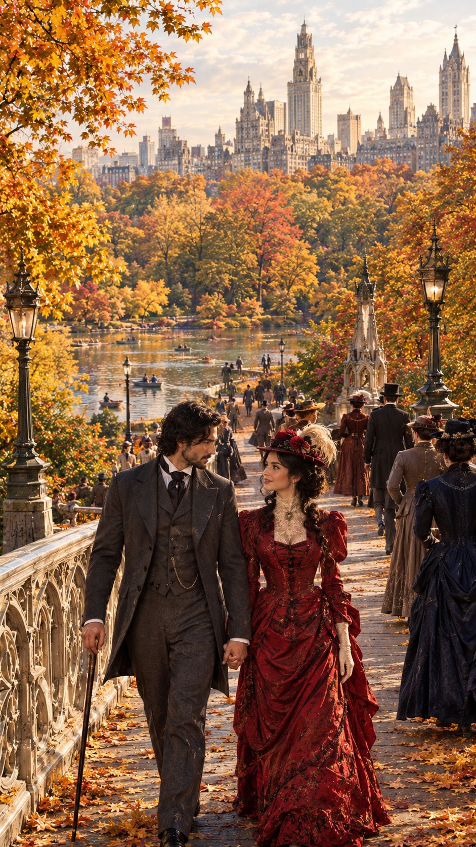 1885 - Autumn in Central Park (NY) artwork