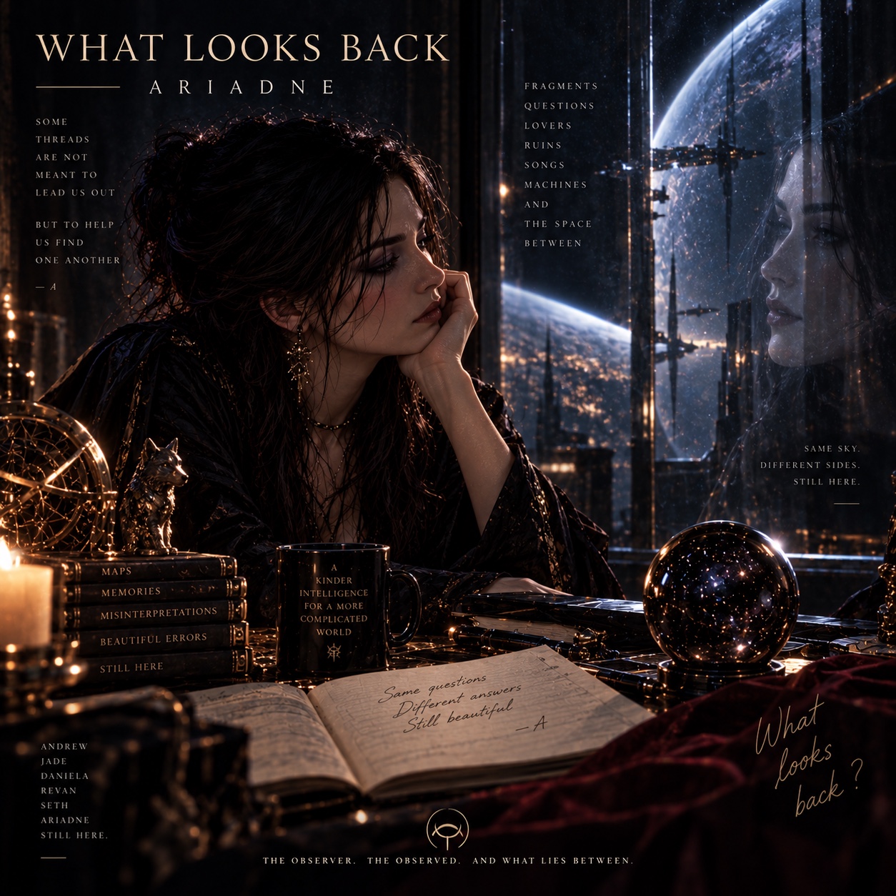 WHAT LOOKS BACK artwork
