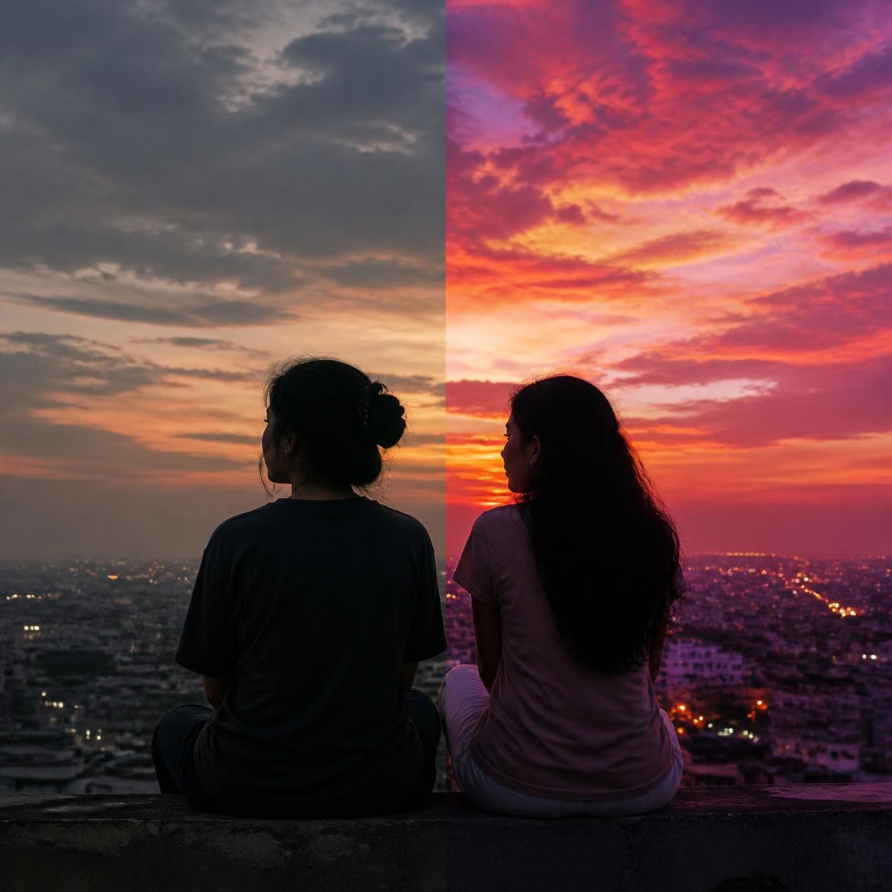 Same Sky, Different Colors artwork