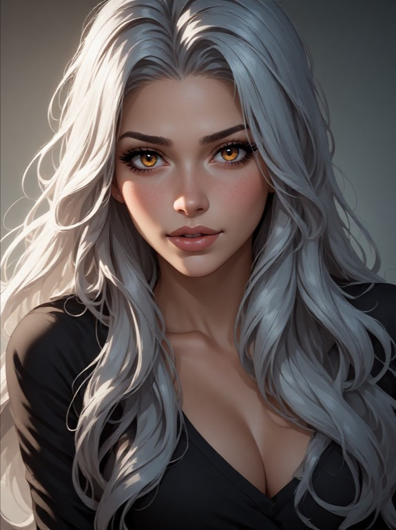 Silver-Haired Beauty… artwork