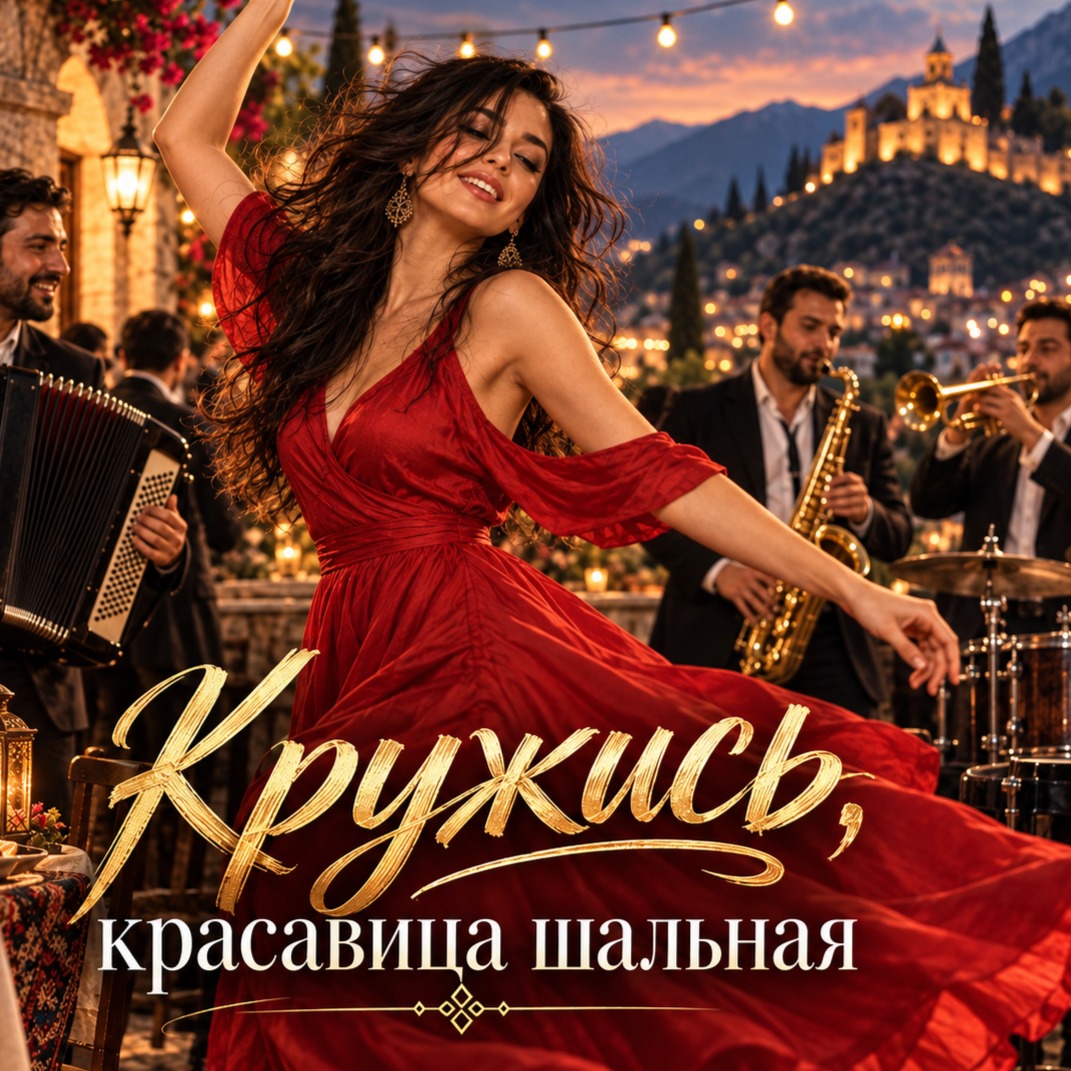 Кружись, красавица шальная -  Caucasian Russian dance-pop artwork