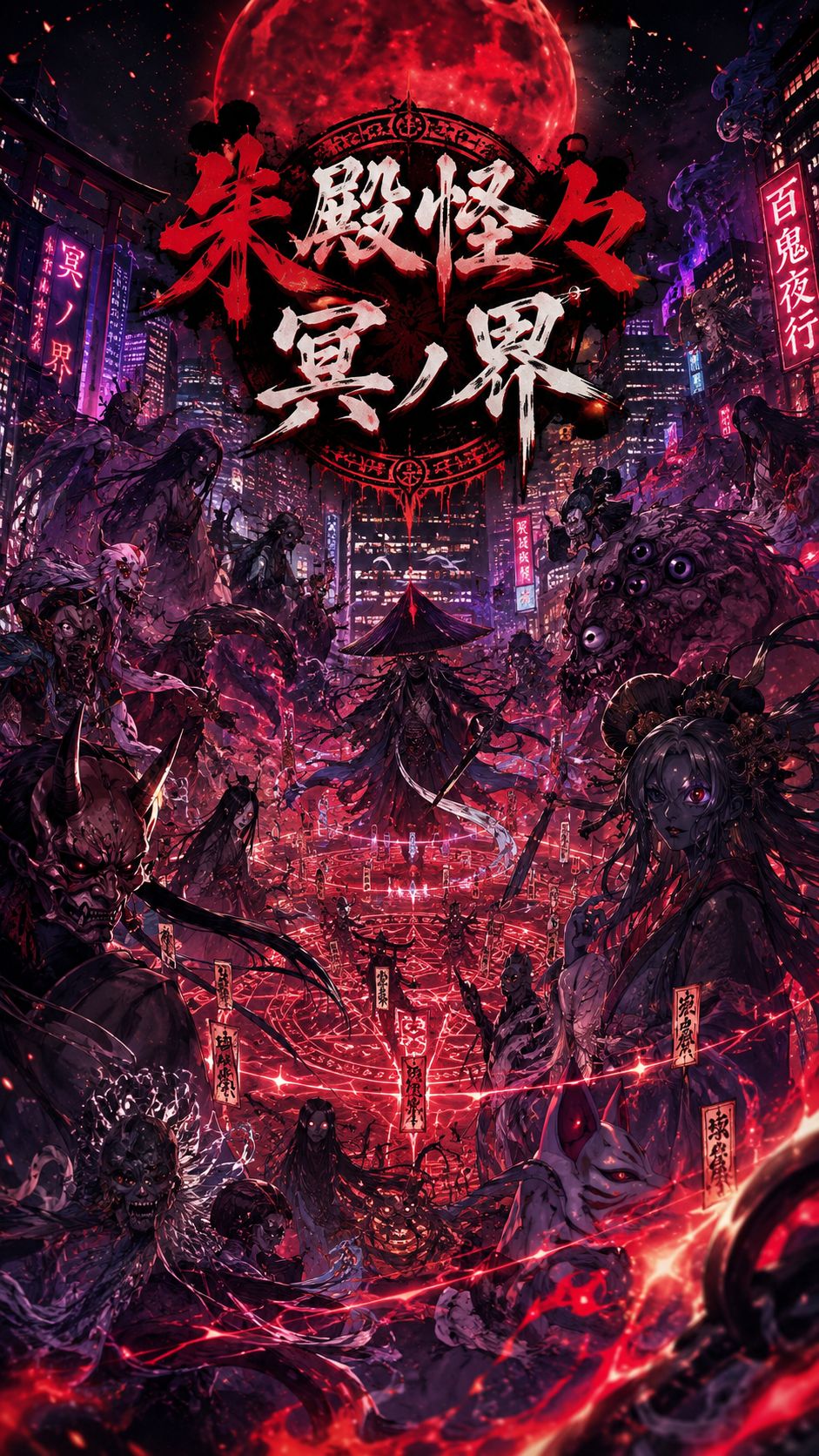 朱殷怪々 冥ノ界[悪]  #CF3E  #暗黒の門と希望の扉 artwork