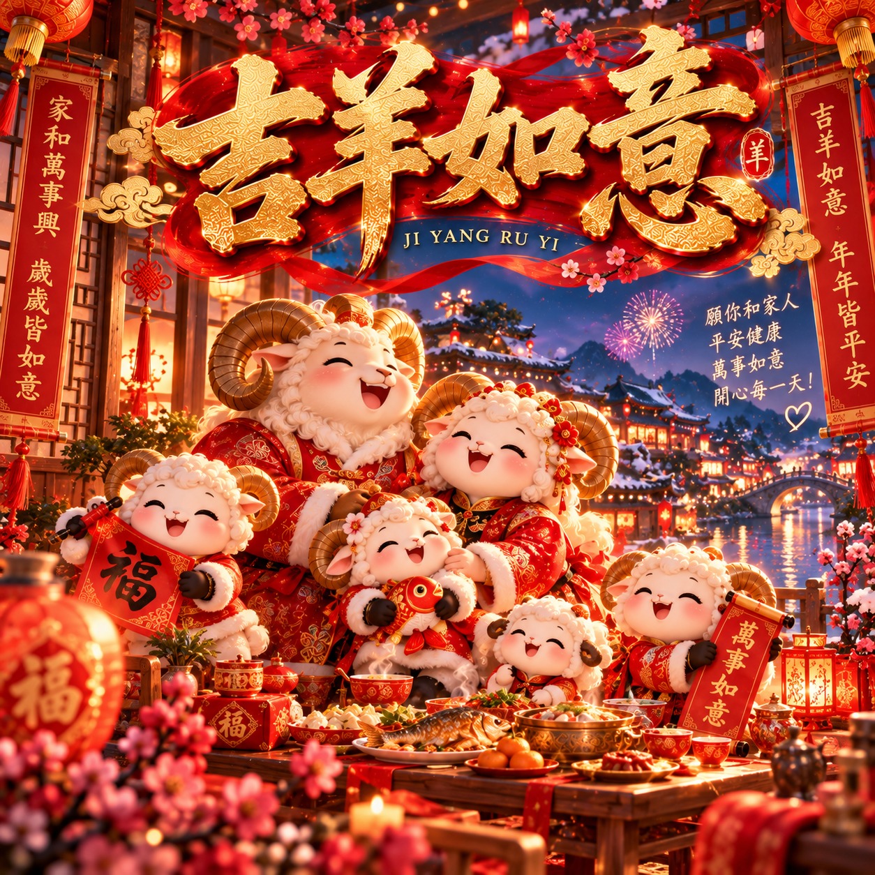 吉羊如意 artwork