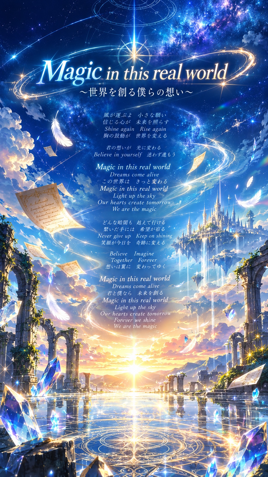 Magic in this real world ～世界を創る僕らの想い～#sasasa artwork
