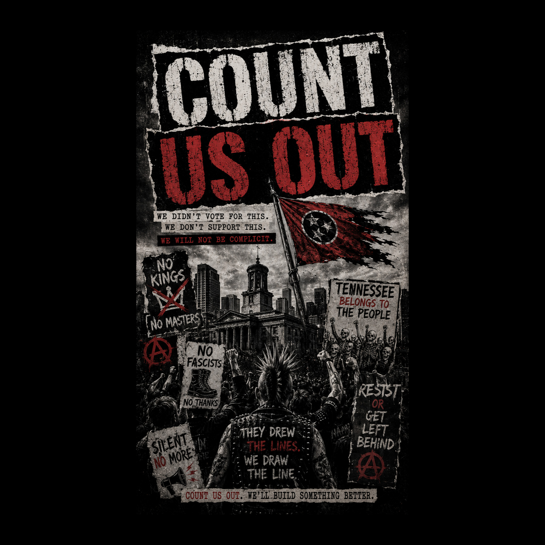 — “COUNT US OUT” (Punk) artwork