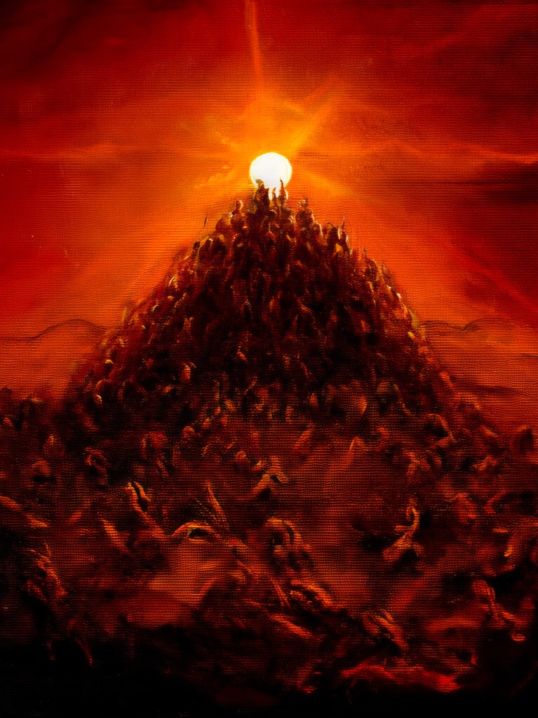 「CEREBRAL HEMORRHAGE IN THE INFERNO」 artwork
