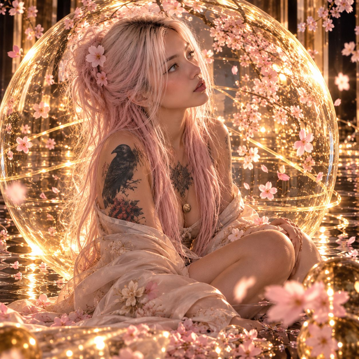 sphere gold artwork