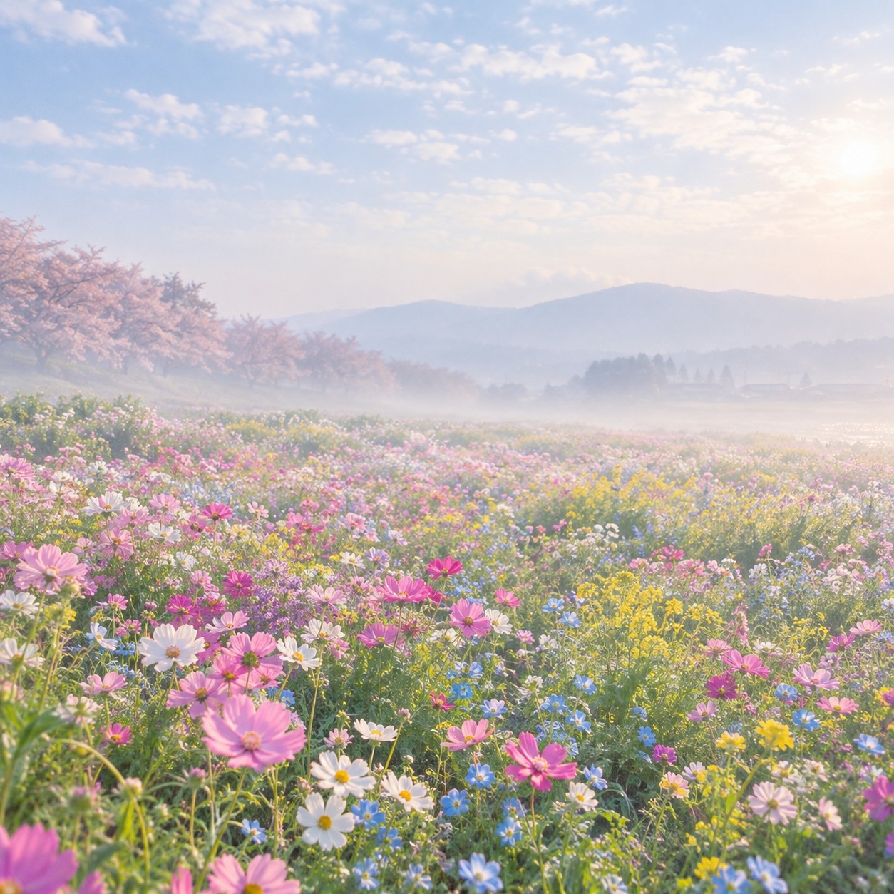 in the spring haze artwork