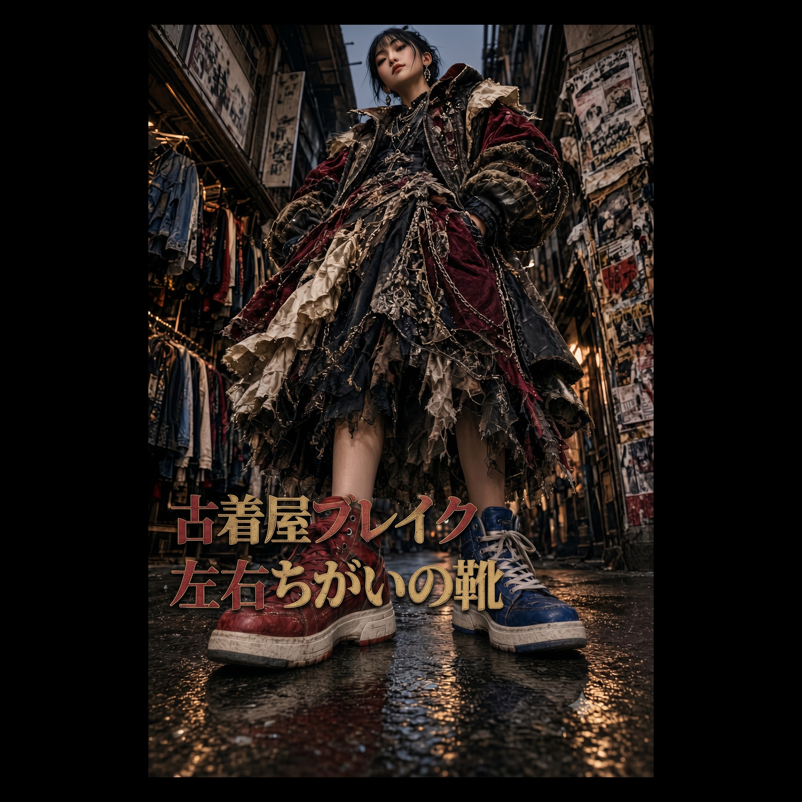 古着屋ブレイク 左右ちがいの靴 artwork