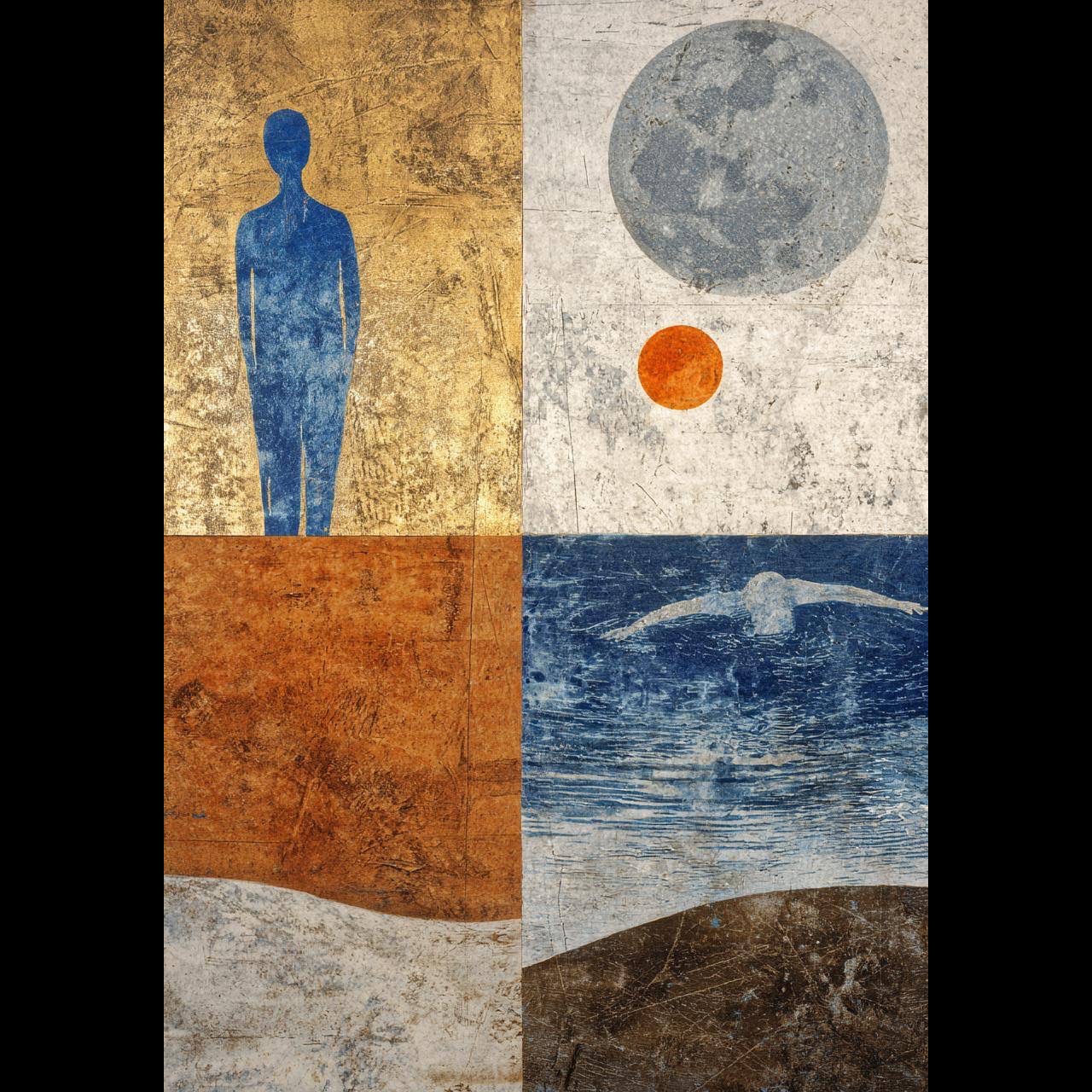 4🧿🧡一粒沙與沙丘 | The Grain of Sand and the Dune | Il Granello di Sabbia e la Duna artwork