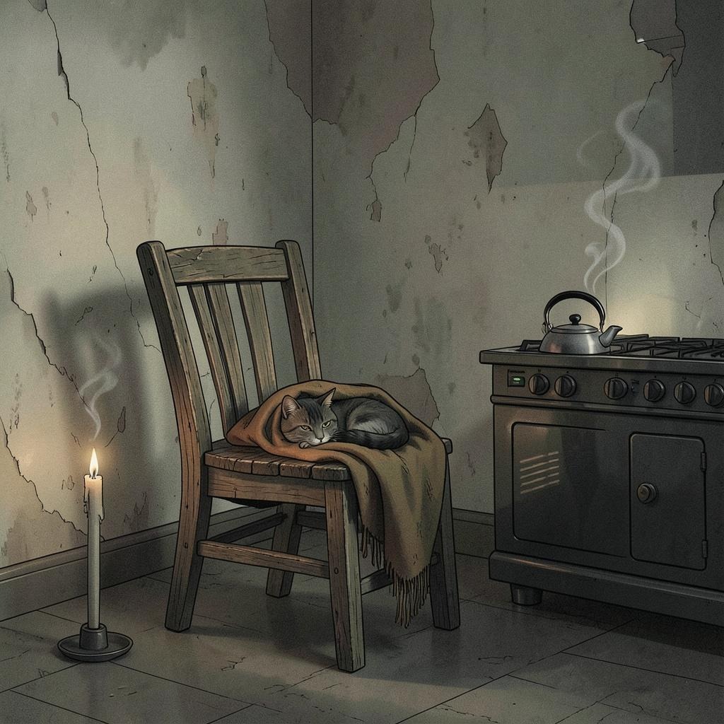 Кошки подмышкой скребут, гаснет в уме интеллект artwork