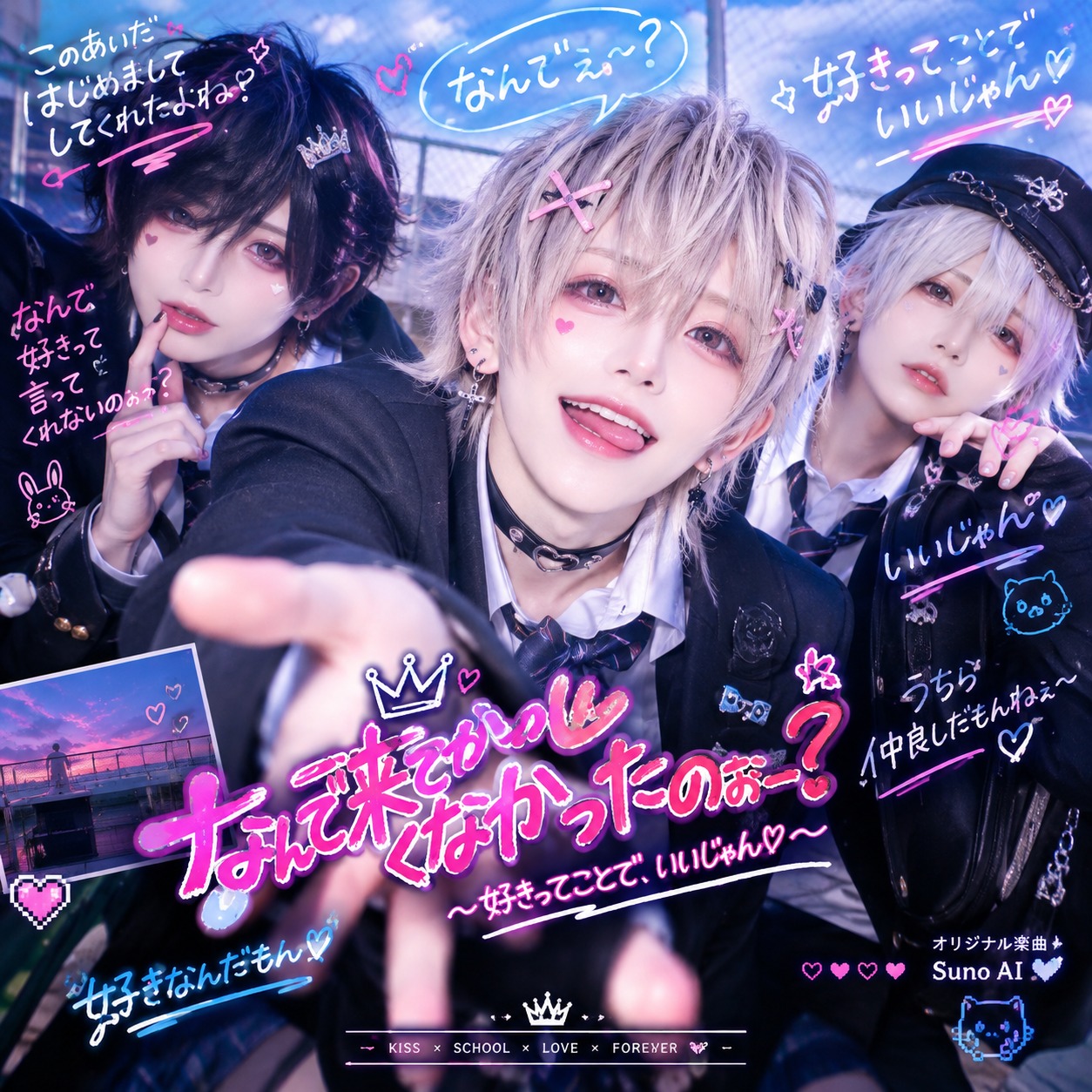 『なんで来てくれなかったのぉー？ ～好きってことで、いいじゃん♡～』 artwork
