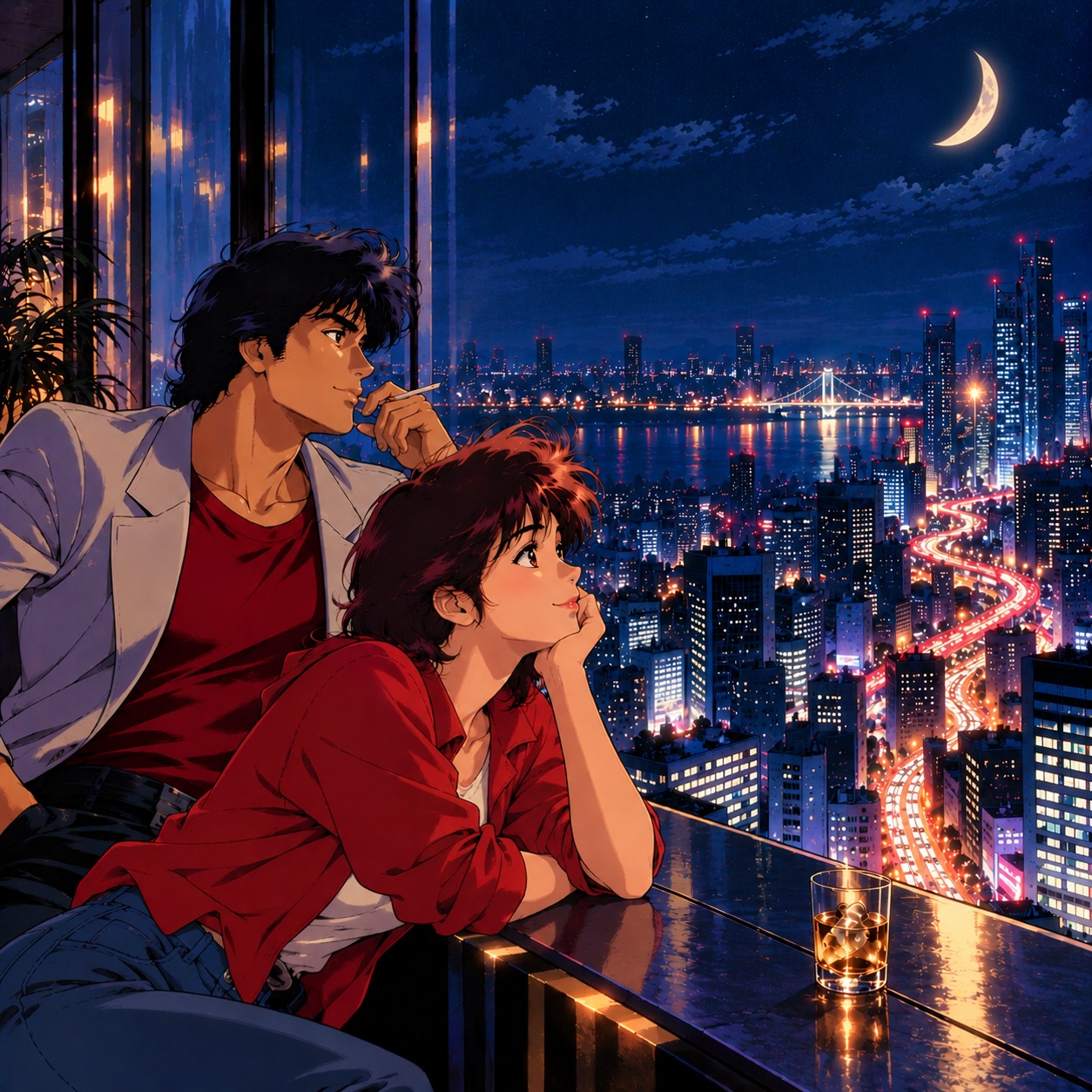 🌙MOON LIGHT, YOU AND I　#おされさんめ　＃じゃんぐる村 artwork