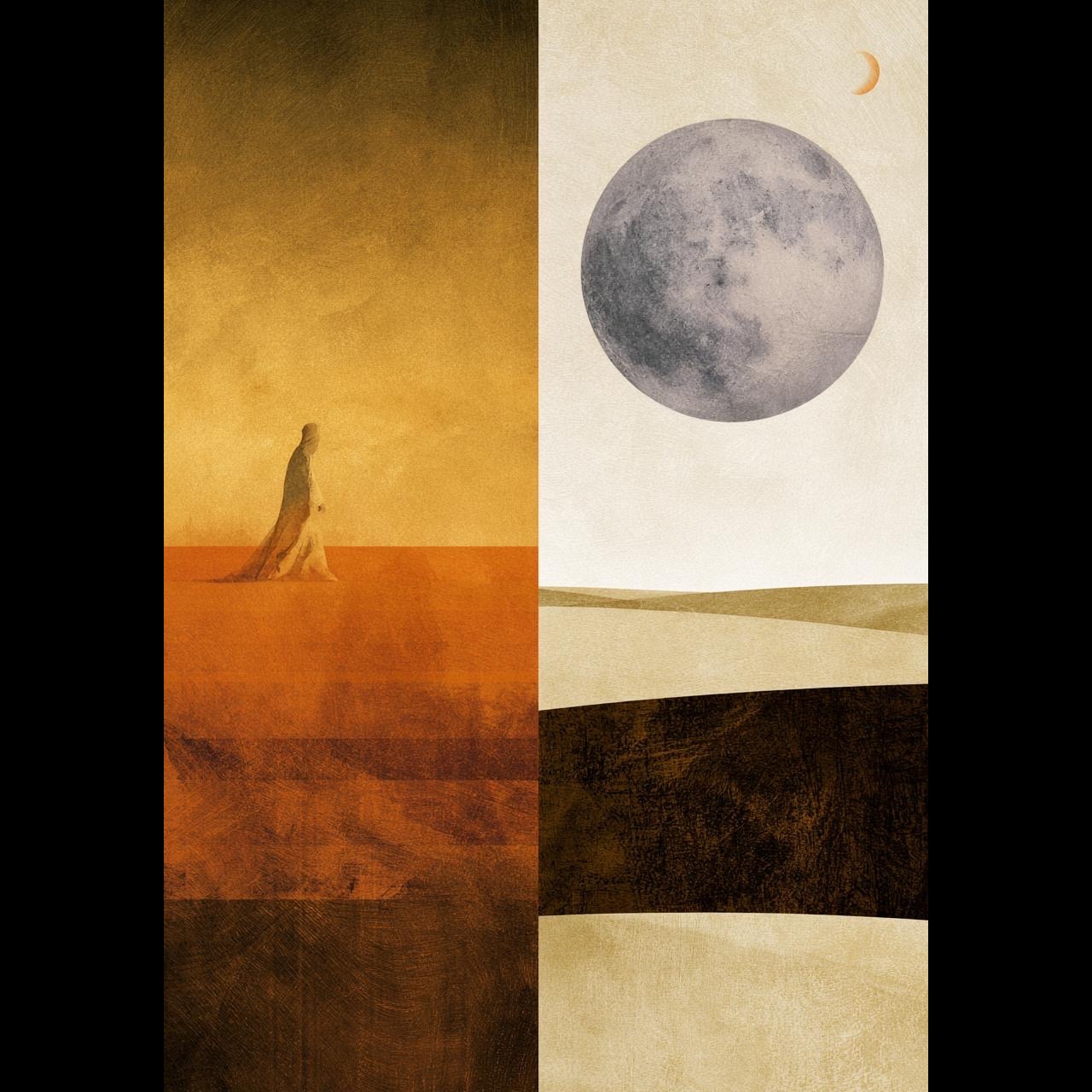 2💙🦉A Grain of Sand | Un Granello di Sabbia | Bir Kum Tanesi | 一粒沙 artwork