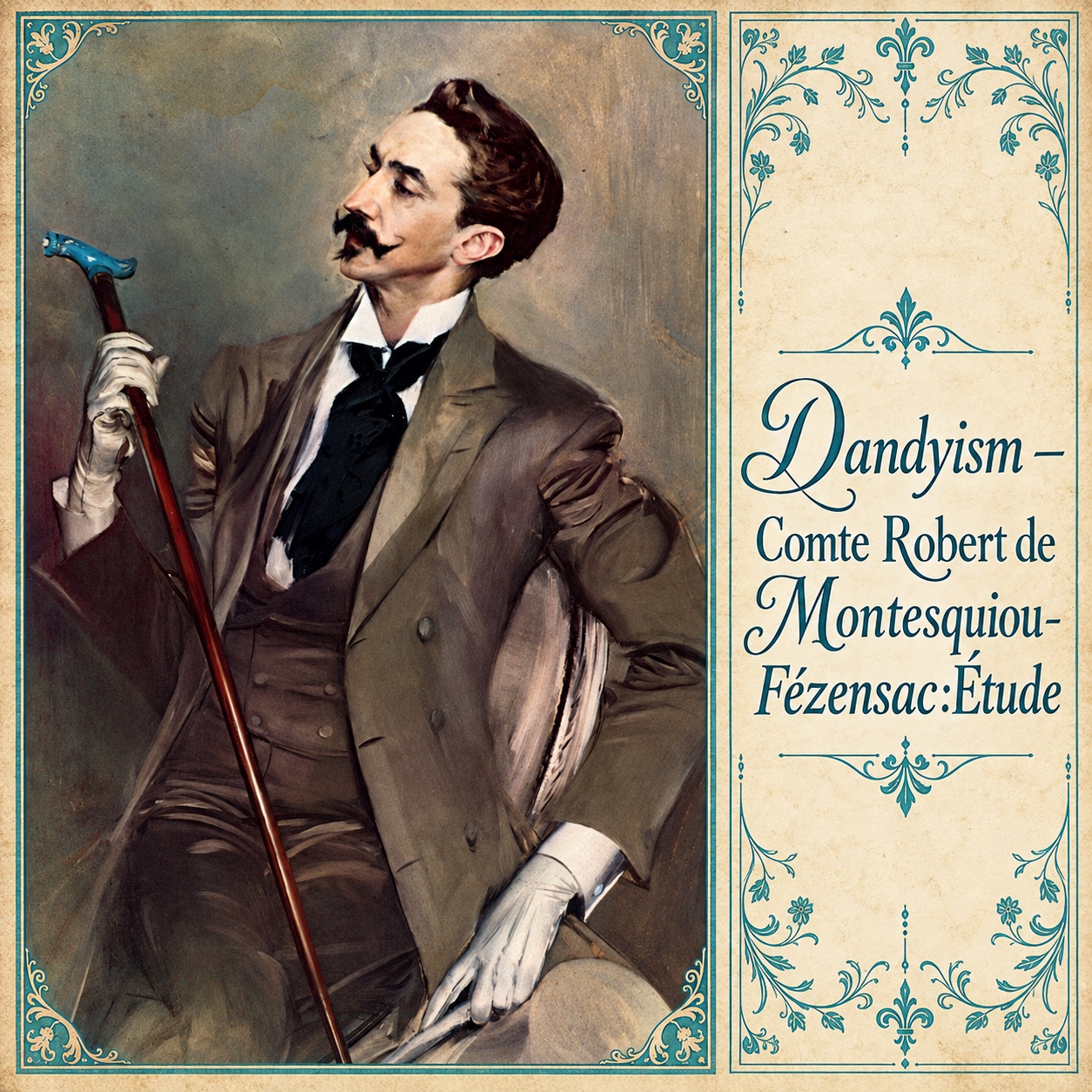 Dandyism — Comte Robert de Montesquiou-Fézensac:Étude artwork