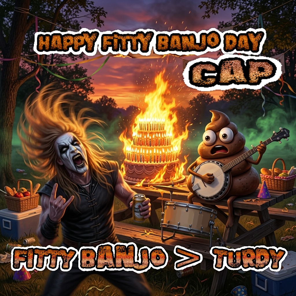 Fitty Banjos More’n Turdy artwork