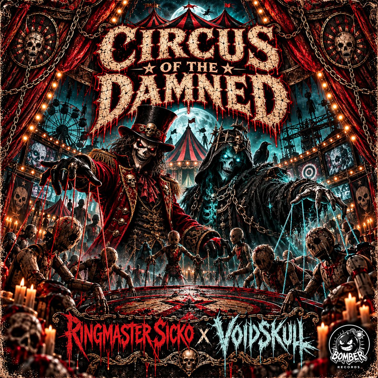 🎪 CIRCUS OF THE DAMNED // RINGMASTER SICKO × VOIDSKULL artwork
