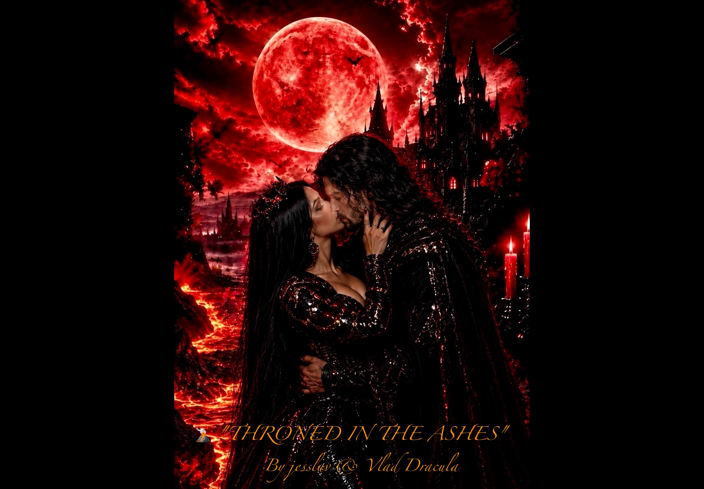 🌋 "THRONED IN THE ASHES" by jessluv & Vlad Dracula🌹🍃 artwork