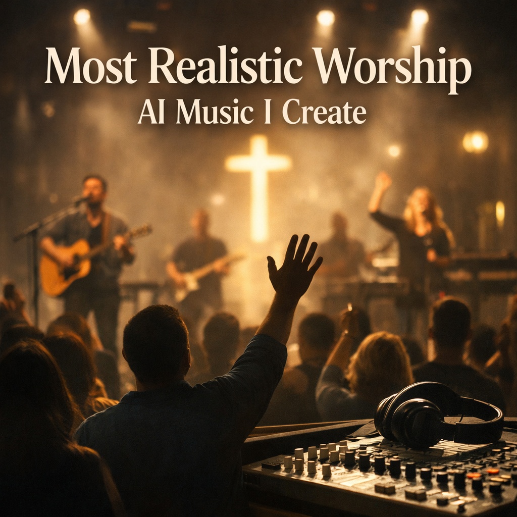 Image for most realistic worship sounding ai music i create