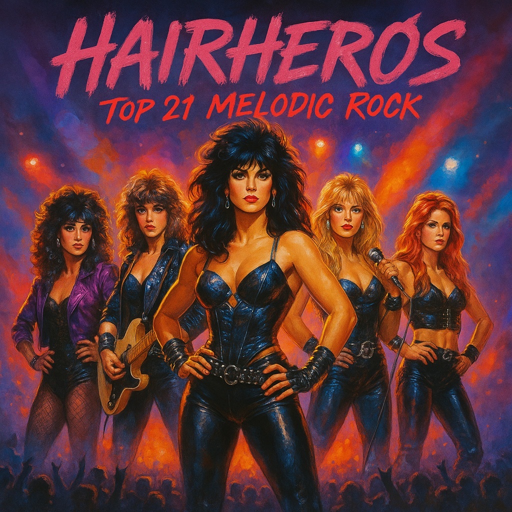 Image for HΔ!RHΞRØS • TØP 21 • 80s MΞLØDIC RØCK ΔNTHΞMS • PLΔY LØUD