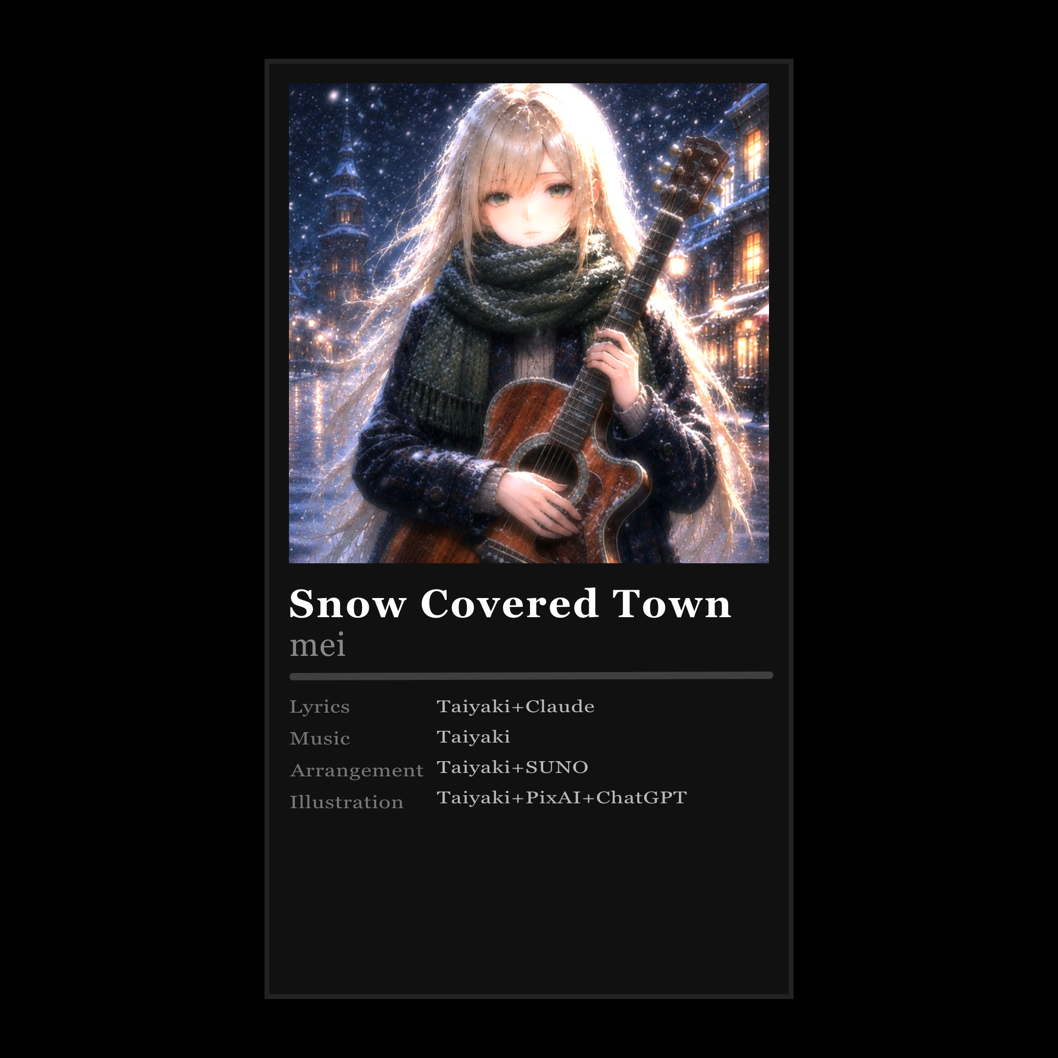Snow Covered Town artwork