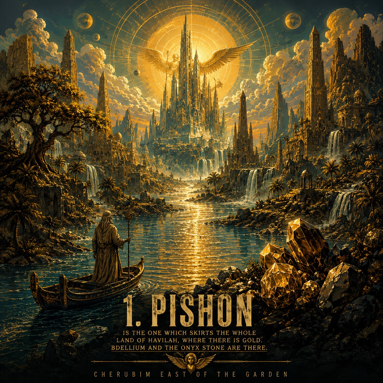 Cherubim East of the Garden - 1. Pishon artwork